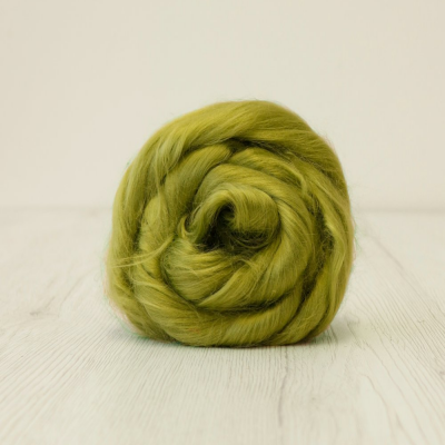 Viscose Top-Asparagus. Great for use in needle or wet felting. Felting Supplies and Accessories