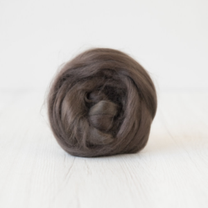 Viscose Top-Beaver. Great for use in needle or wet felting. Felting Supplies and Accessories