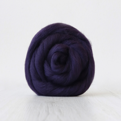 Corriedale Wool Top-Blackberry. Great for use in needle or wet felting. Felting Supplies and Accessories