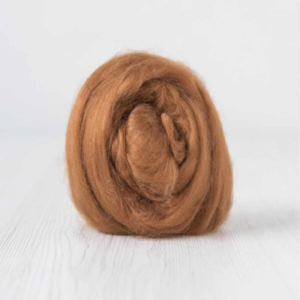 Viscose Top-Cinnamon. Great for use in needle or wet felting. Felting Supplies and Accessories