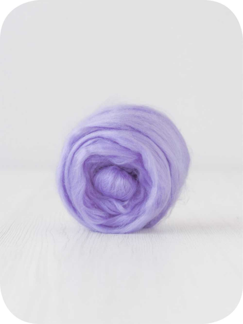 Viscose Top-Lavender. Great for use in needle or wet felting. Felting Supplies and Accessories
