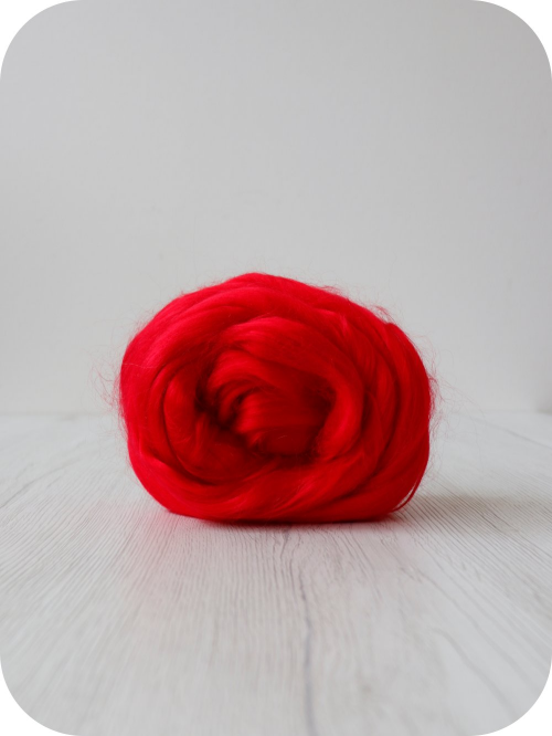 Viscose Top-Lollipop. Great for use in needle or wet felting. Felting Supplies and Accessories
