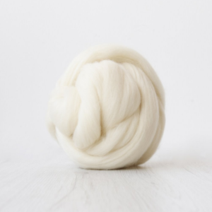 Viscose Top-Natural White. Great for use in needle or wet felting. Felting Supplies and Accessories
