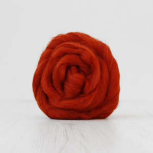 Viscose Top-Rust. Great for use in needle or wet felting. Felting Supplies and Accessories