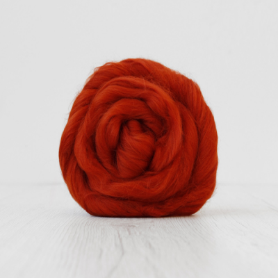 Viscose Top-Rust. Great for use in needle or wet felting. Felting Supplies and Accessories