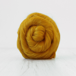 Viscose Top-Saffron. Great for use in needle or wet felting. Felting Supplies and Accessories