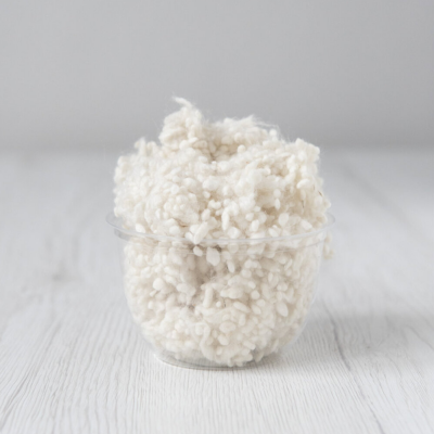 Merino Wool Nepps - Natural White